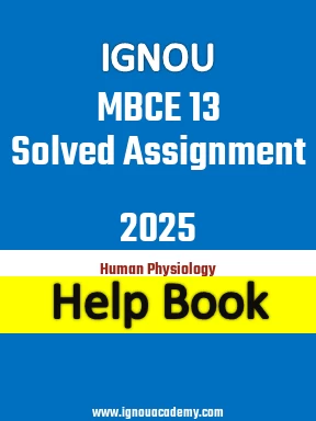 IGNOU MBCE 13 Solved Assignment 2025